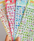 Handmade 3-Color Soft Sticker Phone Case, Kawaii Multicolour Decoden Cover Resin Sealed for iPhone