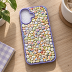 Kawaii Yellow Soft Sticker Decoden Phone Case, Handmade Cover Compatible with iPhone