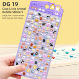 Load image into Gallery viewer, Cute 3D Cat Puffy Stickers – Korean-Style Cartoon Animal Stickers for Kids, Phone Cases &amp; DIY Decoration