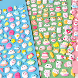 Load image into Gallery viewer, Cute 3D Animal Puffy Stickers – Kawaii Cartoon Cat Stickers for Journals, Phone Cases &amp; DIY Crafts