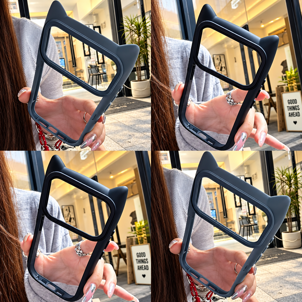 Cute Cat Ear iPhone Case – Adorable Cat Ears Phone Case for All iPhone Models