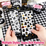 Load image into Gallery viewer, Cute 3D Black Cat Stickers – Waterproof PET Raised Stickers for Phone, Laptop, Journal &amp; DIY Decoration